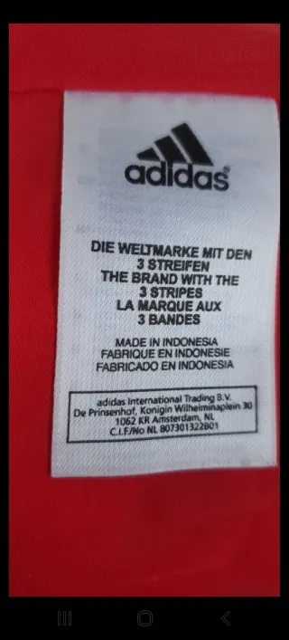 Chaqueta Adidas S Rojo