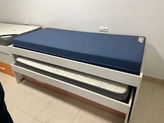 Cama Nido Infantil Blanca con Cajones