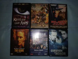 Lote 6 Películas DVD Acción, Crimen, Terror