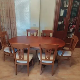 Muebles de salón-comedor madera rústico colonial