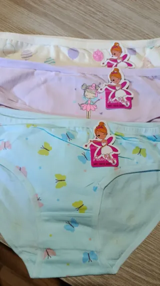 Braguitas niña Power Flower Talla 11-12