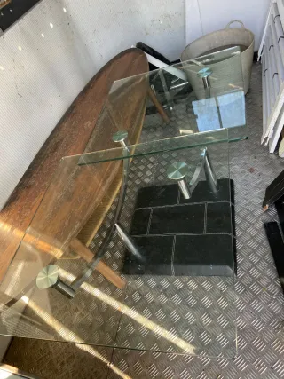 Mesa madera  imitación tabla surf