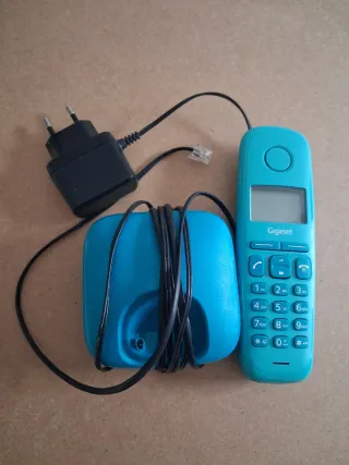 Teléfono fijo inalámbrico Gigaset azul