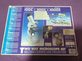Microscopio 2 Vías 100X-1000X
