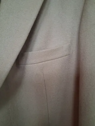 Giacca vintage cammello con fodera verde
