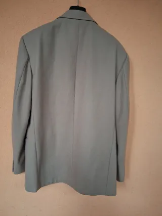 Giacca vintage cammello con fodera verde