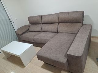 Sofá Chaiselongue Tela Gris