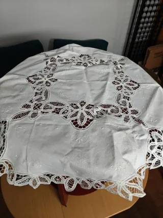 Mesa redonda 60/83cm + Cristal protector