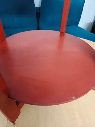 Mesa redonda 60/83cm + Cristal protector