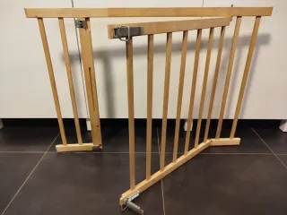 Barandilla de madera 100x70cm 5 unidades y puerta
