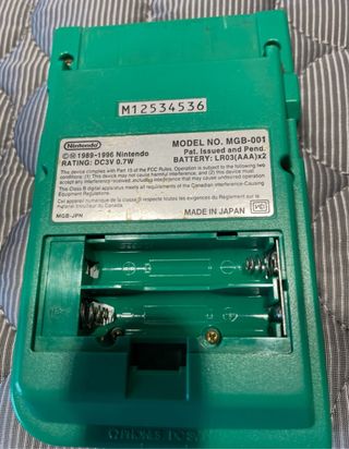 Game Boy Pocket Verde Pokemon Jap