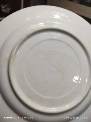 9 Platos Cerámica Italiana Azul y Blanco