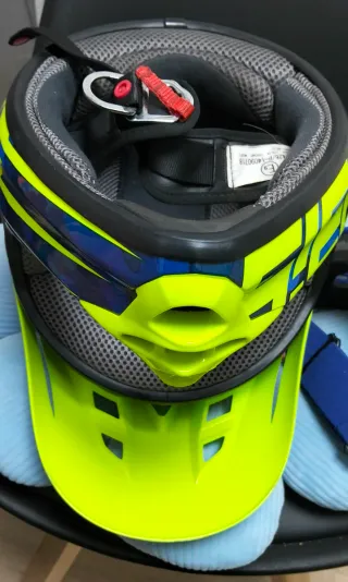 Casco Motocross Acerbis Profile + Gafas