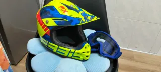 Casco Motocross Acerbis Profile + Gafas