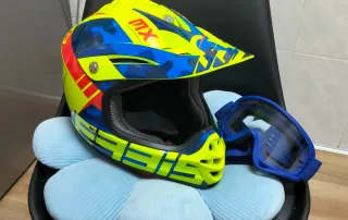 Casco Motocross Acerbis Profile + Gafas
