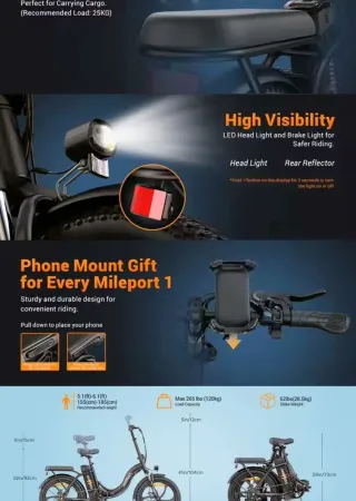 Bicicleta Eléctrica plegable Hillmilles.