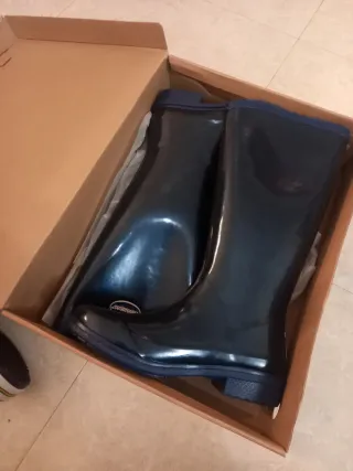 Botas de agua Havaianas azules metálico