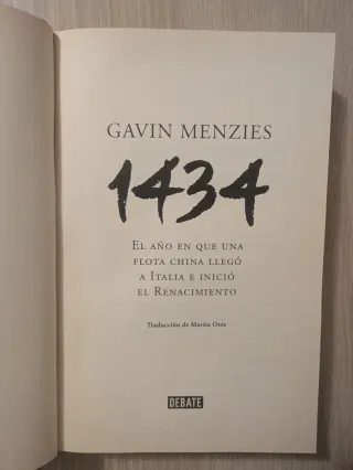 Lote 2 Libros Gavin Menzies: 1421 y 1434