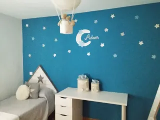 Cabecero de cama de madera estilo rústico