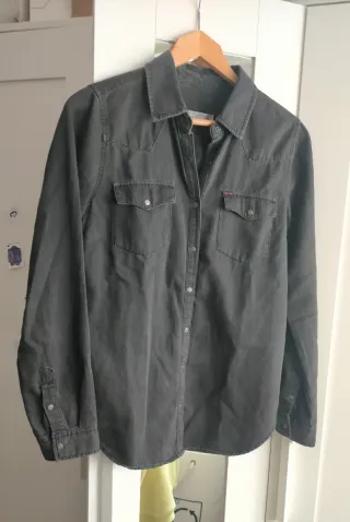Camisa vaquera negra