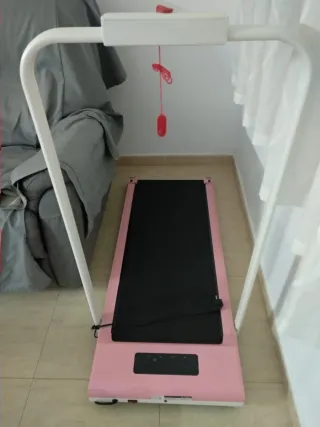 Cinta de correr rosa plegable