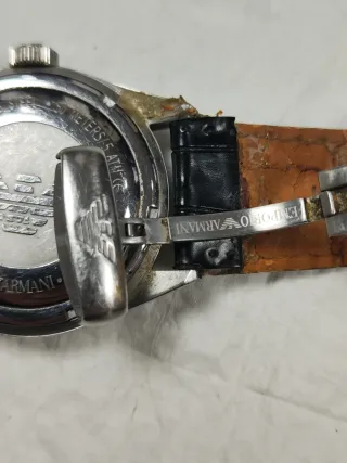 Reloj Emporio Armani Negro y Plateado