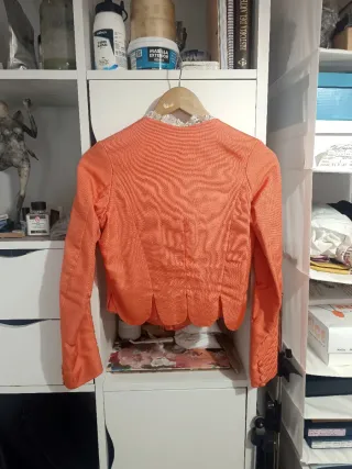 Corpiño de fallera color mandarina