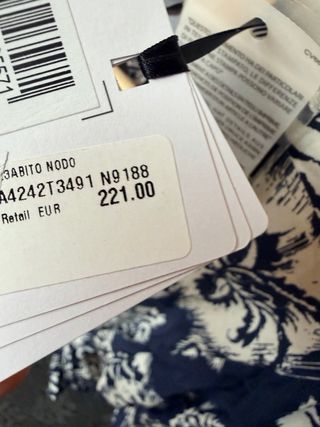 Vestido cruzado Liu Jo estampado azul