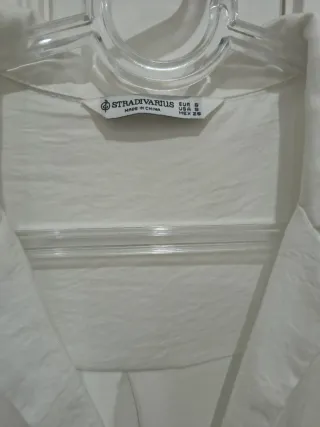 Blusa Stradivarius Blanca Talla S