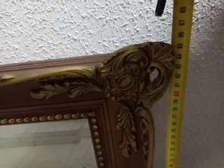 Espejo antiguo madera y dorado