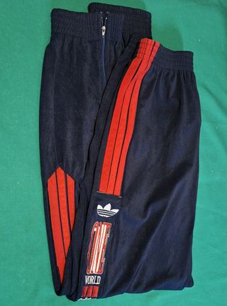 Calças Adidas One World, vintage, tamanho "XL"