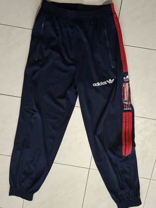 Calças Adidas One World, vintage, tamanho "XL"