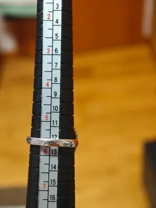 Anillo Plata Piedra Blanca