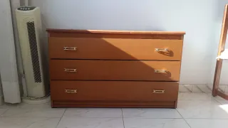 Cómoda 3 cajones madera