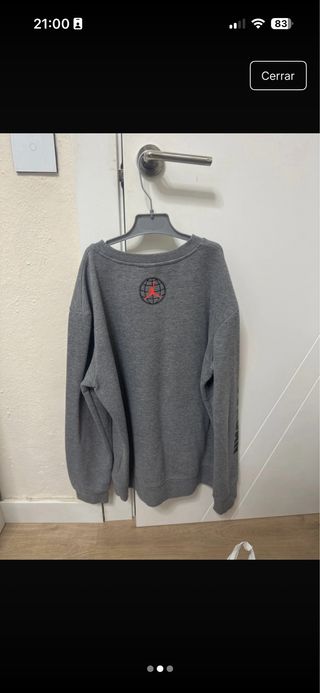 Sudadera Jordan Gris y Roja