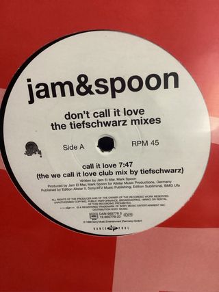 Vinilo Jam & Spoon - Don't Call It Love