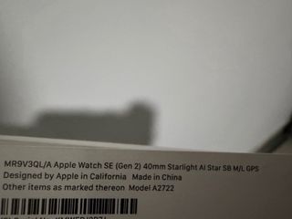 Apple Watch SE 2da Gen 40mm GPS Plata