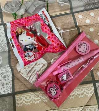Portachiavi Hello Kitty Panda piu set astuccio HK