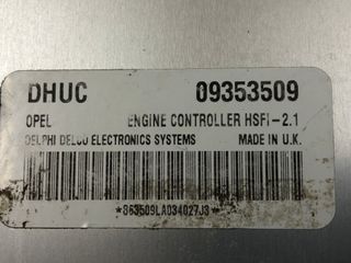Centralita del motor Opel 09353509 DHUC