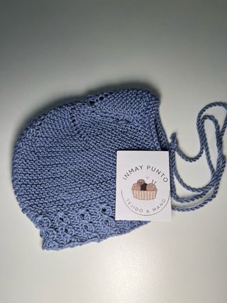 Conjunto bebé tejido azul