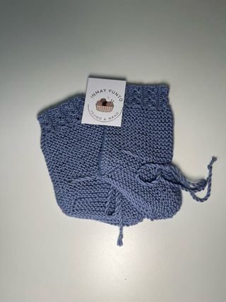Conjunto bebé tejido azul
