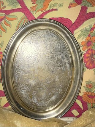 Vassoio in ottone decorato 40cm