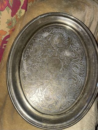 Vassoio in ottone decorato 40cm