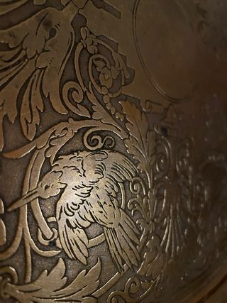 Vassoio in ottone decorato 40cm