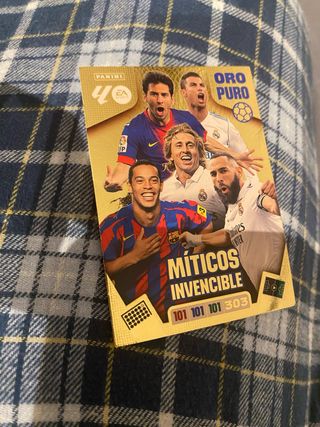 Carta Cromos Panini Adrenalyn Oro Puro