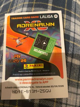 Carta Cromos Panini Adrenalyn Oro Puro