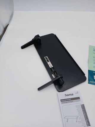 Hama | Supporto per TV (Supporto pieghevole per TV e monitor, 30cm x 12,7cm) Nero