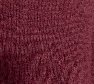 Maglione vintage bordeaux traforato
