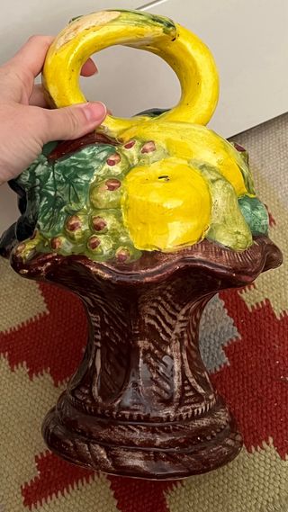 Botijo de cerámica de Manises frutero engaño