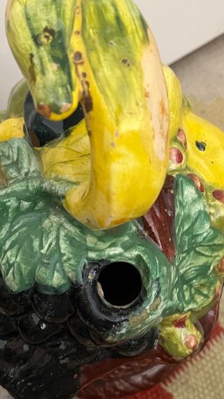 Botijo de cerámica de Manises frutero engaño